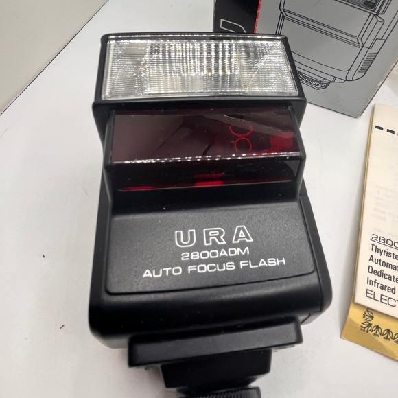URA 2800ADM Auto Focus Flash 2800AD Series For‎ Minolta Maxxum W/ Box Manual - Picture 2 of 11